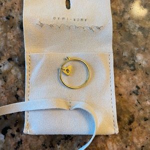 Pura Vida Demi Fine Ring with “B” engraved. Size 8.